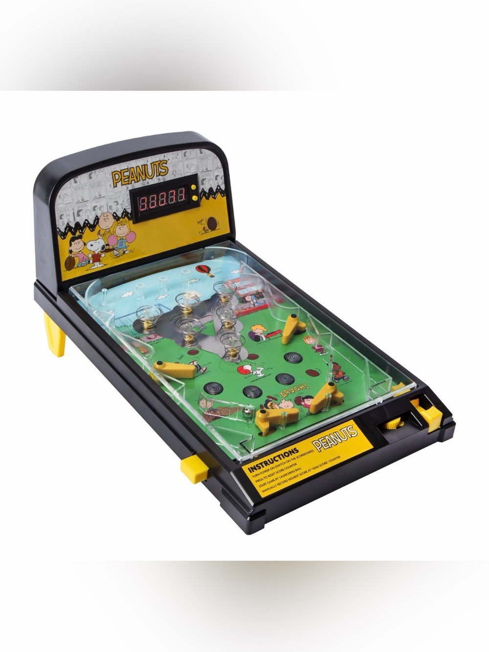 Peanuts Tabletop Electronic Pinball Set Game. Nostalgia Collectible.